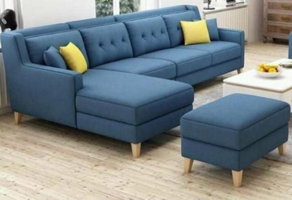 Azure Comfort L-Shaped Sectional with Ottoman