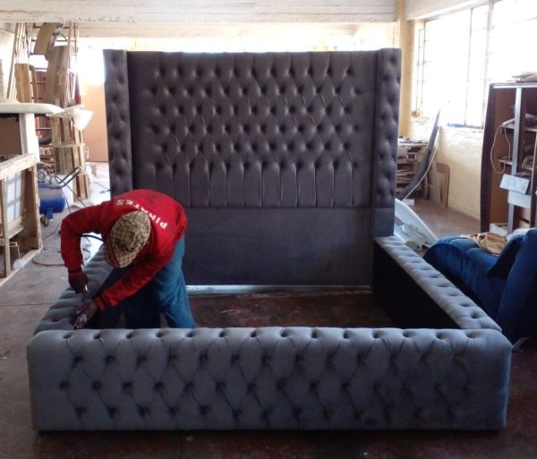 Tufted Platform Bed Frame